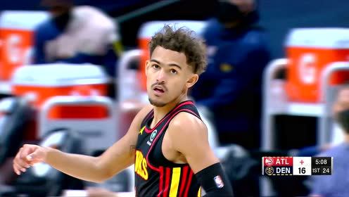【NBA集锦】特雷杨突施冷箭 抬手三分应声入网
