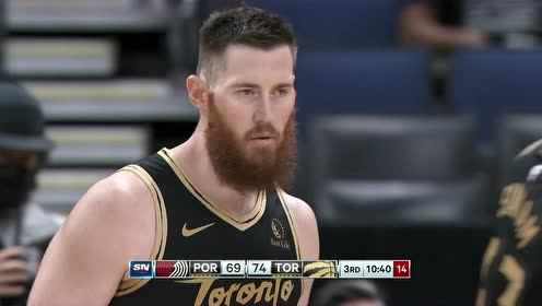 【NBA录像回放 原声】开拓者vs猛龙第3节英文解说回放