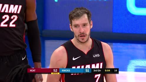 【NBA錄像回放 原聲】熱火vs尼克斯第3節(jié)英文原聲回放
