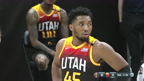 【NBA集锦】不是高难度的不投!米切尔极限压哨三分+突破勾手大秀绝技