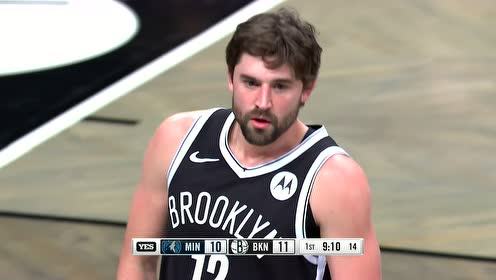 【NBA集錦】森林狼vs籃網(wǎng)第1節(jié)英文解說回放