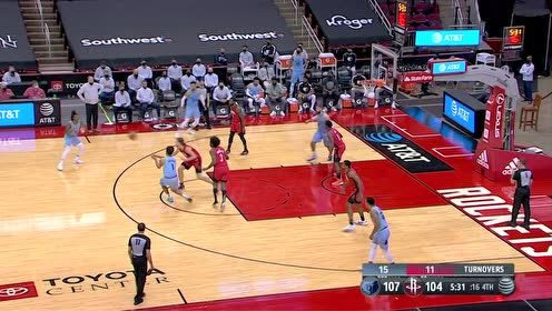 【NBA集锦】稳住局面 莫兰特三分空心入网