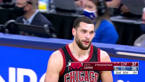 【NBA录像回放 国语】公牛vs勇士第2节中文解说回放