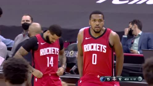 【NBA集锦】灰熊vs火箭第1节中文解说回放