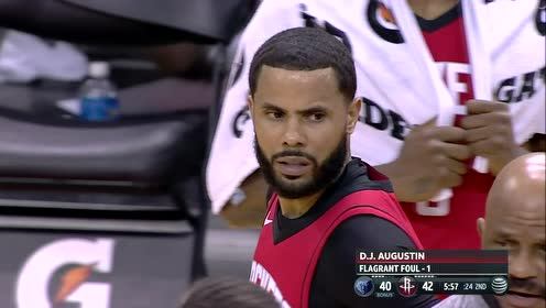 【NBA集锦】实在忍不了你了 奥古斯丁怒推安德森被吹恶意犯规