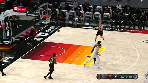【NBA集锦】全村的希望!加兰突破急停高抛打进