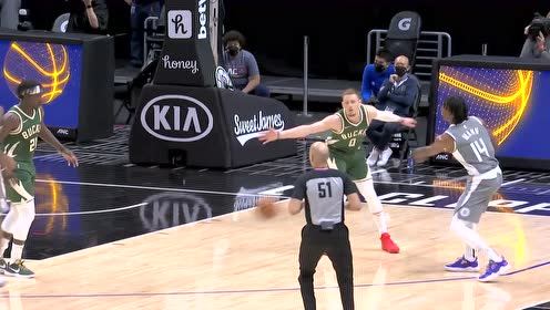 【NBA集锦】曼恩击地妙传送香饼 累计杰克逊空切上篮行云流水