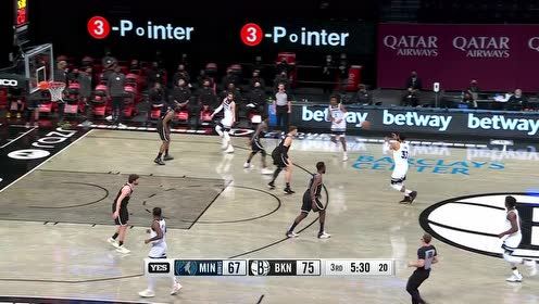 【NBA集錦】哈登經(jīng)典后撤步三分重現(xiàn) 唐斯反擊上籃無人可擋