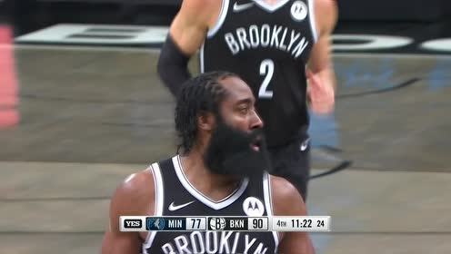 【NBA集錦】羽雕弓長翎箭 哈登外線三分出手洞穿網(wǎng)窩