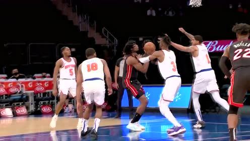 【NBA集錦】相同的劇情梅開二度！諾埃爾再送熱火一大帽助德里克羅斯3分得手