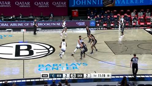 【NBA集錦】愛德華茲急停干拔先拔頭籌 哈登華麗節(jié)奏突破上籃還擊