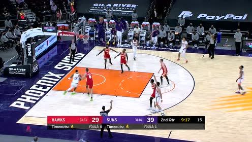 【NBA集錦】今天狀態(tài)真不錯(cuò) 沙里奇里突外投打停老鷹