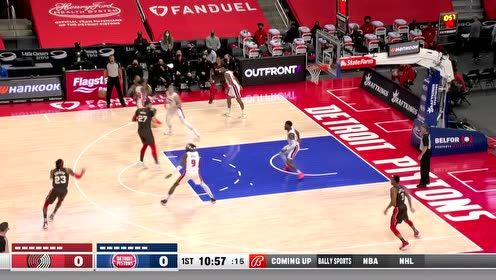 【NBA集錦】格蘭特?fù)寯喾磽綦p臂炸筐 努爾基奇鷂子翻身強(qiáng)硬背打還擊