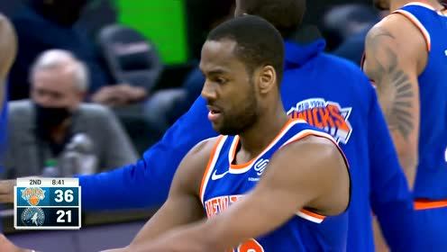 【NBA錄像回放 國語】尼克斯vs森林狼 第2節(jié)中文解說回放