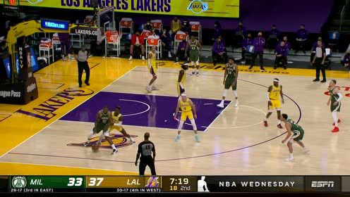 【NBA集锦】不要花里胡哨 米德尔顿一个小拉杆秀翻湖人两员大将