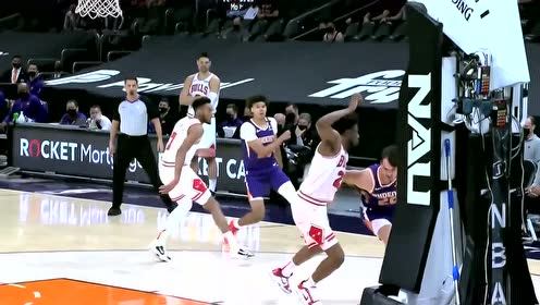 【NBA集錦】鷂子翻身甩開防守 沙里奇轉(zhuǎn)身勾手單打賽迪斯楊