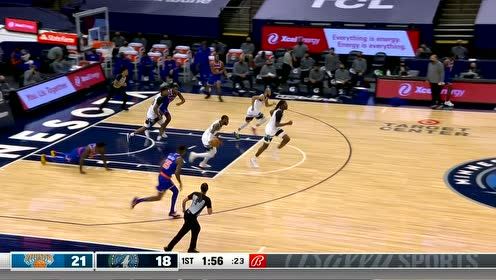 【NBA集錦】死了這條心吧！吉布森迎面血帽徹底摧毀唐斯那顆暴扣的心