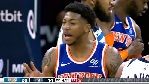 【NBA錄像回放 原聲】尼克斯vs森林狼 第1節(jié)英文原聲回放