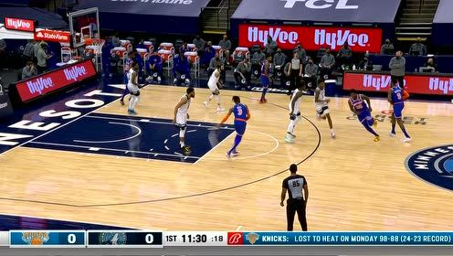 【NBA集錦】前有懸崖后有追兵！巴雷特強突內(nèi)線唐斯高墻圍堵愛德華茲身后按帽