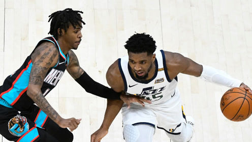 【NBA集锦】爵士vs灰熊前瞻 米切尔大战莫兰特