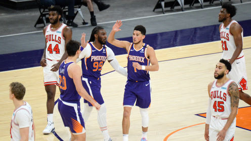 【NBA集锦】公牛116-121太阳 拉文缺阵布克45分率太阳掀翻公牛