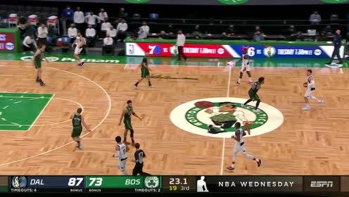 【NBA集錦】塔圖姆快馬加鞭直殺籃下單臂劈扣 哈達(dá)威三分出手命中