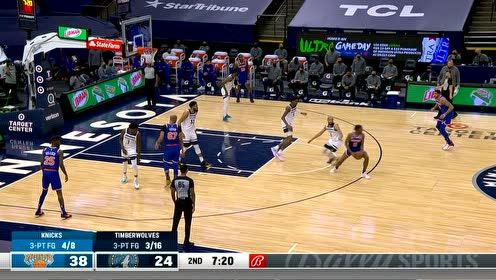 【NBA集錦】你能奈我何？唐斯連線麥克丹尼爾斯兩記三分打停對手