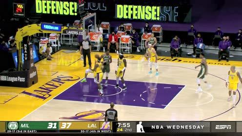【NBA集锦】字母兄弟默契配合 弟弟突分哥哥隔扣塔克
