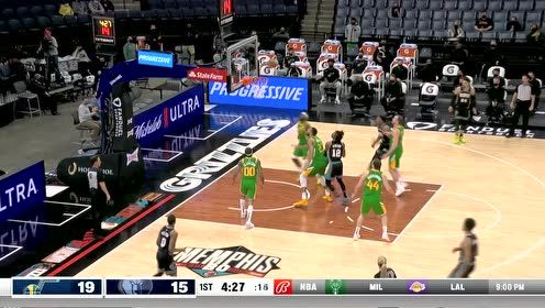 【NBA集锦】如入无人之境!莫兰特强杀过人起跳轻松反击