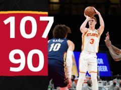 NBA常规赛：三节战罢，老鹰107-90领先鹈鹕17分