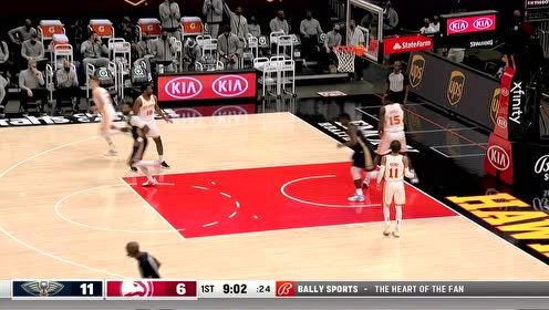 【2021年04月07日 鵜鶘vs老鷹集錦】難度系數(shù)5.0 球哥長傳錫安極限空接上籃