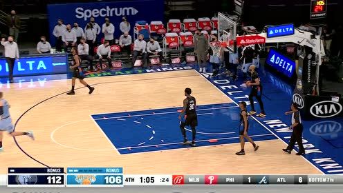 【2021年04月10日 灰熊vs尼克斯集锦】莫兰特空中制导 瓦蓝石破天惊挂筐暴扣