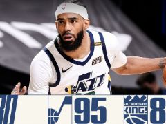 NBA常规赛：三节战罢，爵士95-89领先国王