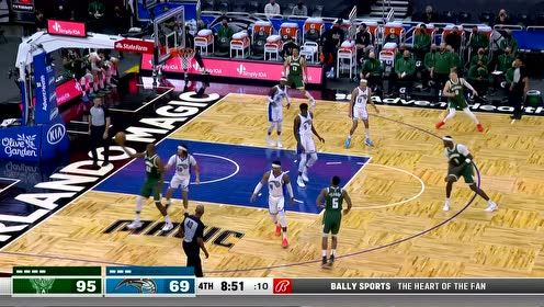 【2021年04月12日 雄鹿vs魔术集锦】Khris Middleton (21 points) Highlights vs. Orlando Magic222222222