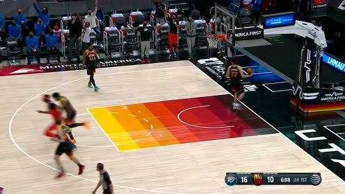 【2021年04月14日 雷霆vs爵士集锦】Luguentz Dort with 16 Points in the 1st Quarter vs. Utah Jazz