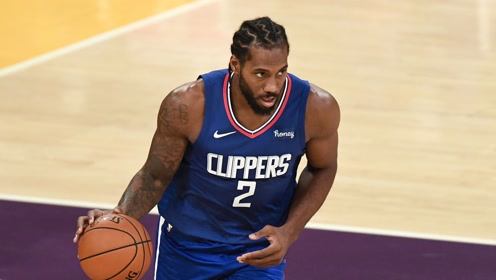 【2021年04月14日 快船vs步行者集锦】NBA第16周最佳镜头瞬间 莱昂纳德疯狂隔扣将状元郎钉在耻辱柱