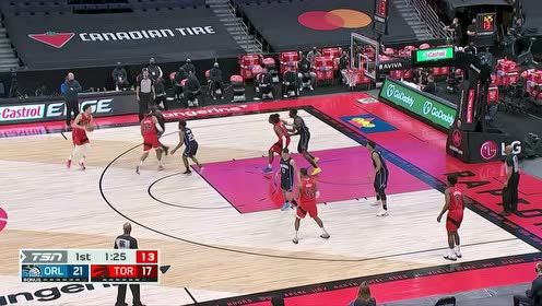 【2021年04月17日 魔术vs猛龙集锦】属实没想到 渡边雄太突破滑翔暴扣