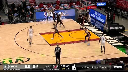 【2021年04月19日 篮网vs热火集锦】篮网107-109热火 杜兰特伤退阿德巴约压哨绝杀