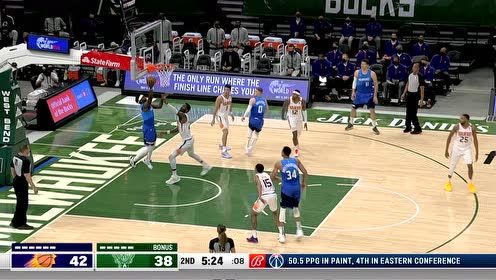 【2021年04月20日 太陽vs雄鹿集錦】迪文琴佐腋下妙傳 霍勒迪接球得分真輕松