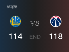 NBA常规赛：比尔29+9+4，奇才118-114战胜勇士