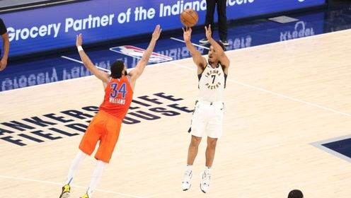 【2021年04月22日 雷霆vs步行者集锦】布罗格登vs雷霆集锦 爆砍29+15+7豪取大号两双