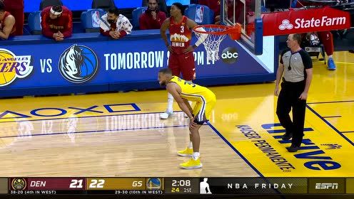 【2021年04月24日 掘金vs勇士集锦】No look turnover！格林运球过半场不看人传球库里失误出界