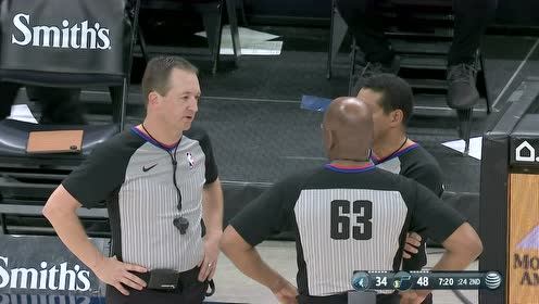 【2021年04月25日 森林狼vs爵士集錦】NBA罕見(jiàn)一幕！裁判身體不適中途退出比賽目前僅剩兩名裁判執(zhí)法