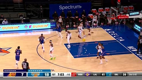 【2021年04月27日 太陽vs尼克斯集錦】敢在我頭頂造次？諾埃爾干拔上籃慘遭保羅身后釘板大帽