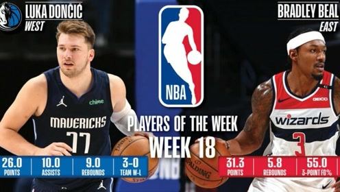 【2021年04月28日 独行侠vs勇士集锦】第18周NBA最佳球员 东契奇闪耀达拉斯比尔剑指得分王
