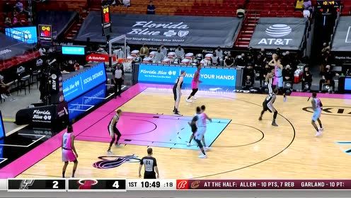 【2021年04月29日 馬刺vs熱火集錦】雙人配合出其不意 鄧羅空切看呆馬刺