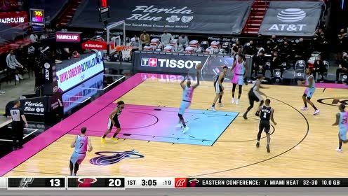【2021年04月29日 馬刺vs熱火集錦】身輕如燕 巴特勒妙傳仙人指路