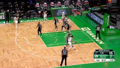 【2021年05月01日 馬刺vs凱爾特人集錦】對抗之后照樣能進球 塔圖姆籃下強攻打成2+1