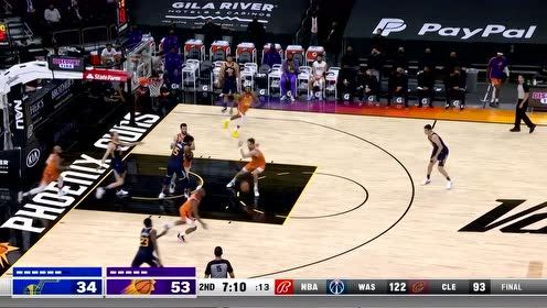 【2021年05月01日 爵士vs太陽集錦】這波連線太漂亮了！保羅急停喂餅艾頓空接抗著防守掄錘砸扣