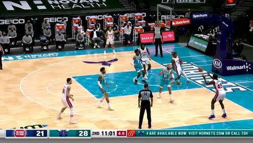【2021年05月02日 活塞vs黄蜂集锦】杰克逊心脏真不小 压哨后撤三分命中还造犯规